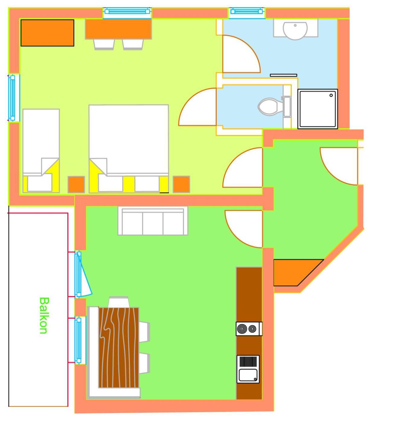 Haus Ofner Am Kreischberg Bed & Breakfast Sankt Georgen ob Murau Ruang foto